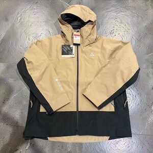 Nike ACG Misery Ridge Gore-Tex Jacket Khaki Black FV8641-297 Mens Size L NWT